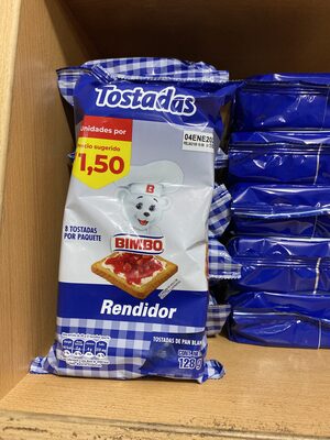 TOSTADAS RENDIDOR BIMBO 128GR