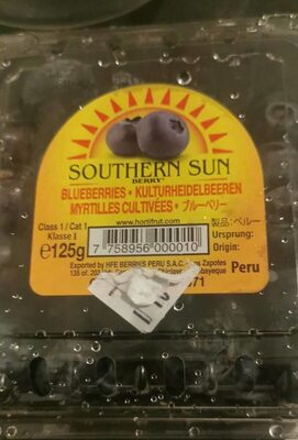 Myrtilles front packaging