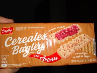 Galletitas con avena y miel front packaging
