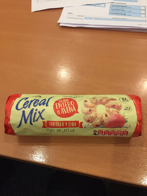 Cereal Mix frutilla y chia front packaging