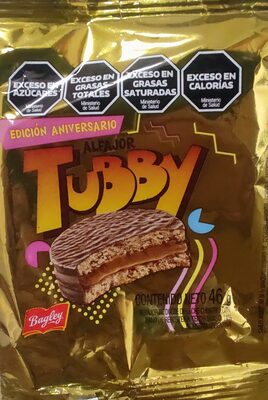 Alfajor Tubby front packaging
