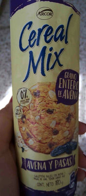 cereal mix avena y pasas