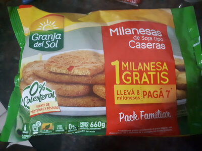 Milanesas de soja tipo caseras