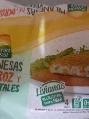 Milanesas de arroz y vegetales