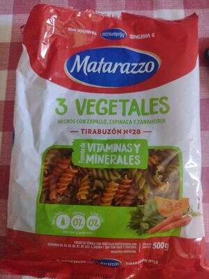 Tirabuzones 3 vegetales - Mattarazo
