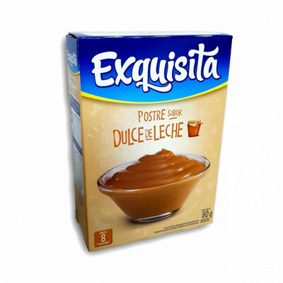 Postre sabor dulce de leche