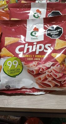 Snacks chips jamón