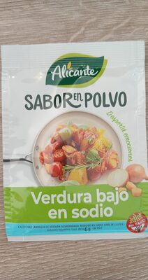 Sabor en polvo verdura bajo sodio