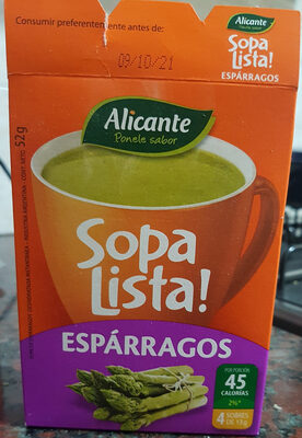 Sopa Lista! Espárragos