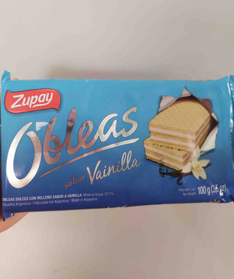 obleas sabor frutilla ZUPAY front packaging