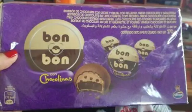 Bon Bon con Chocolinas front packaging