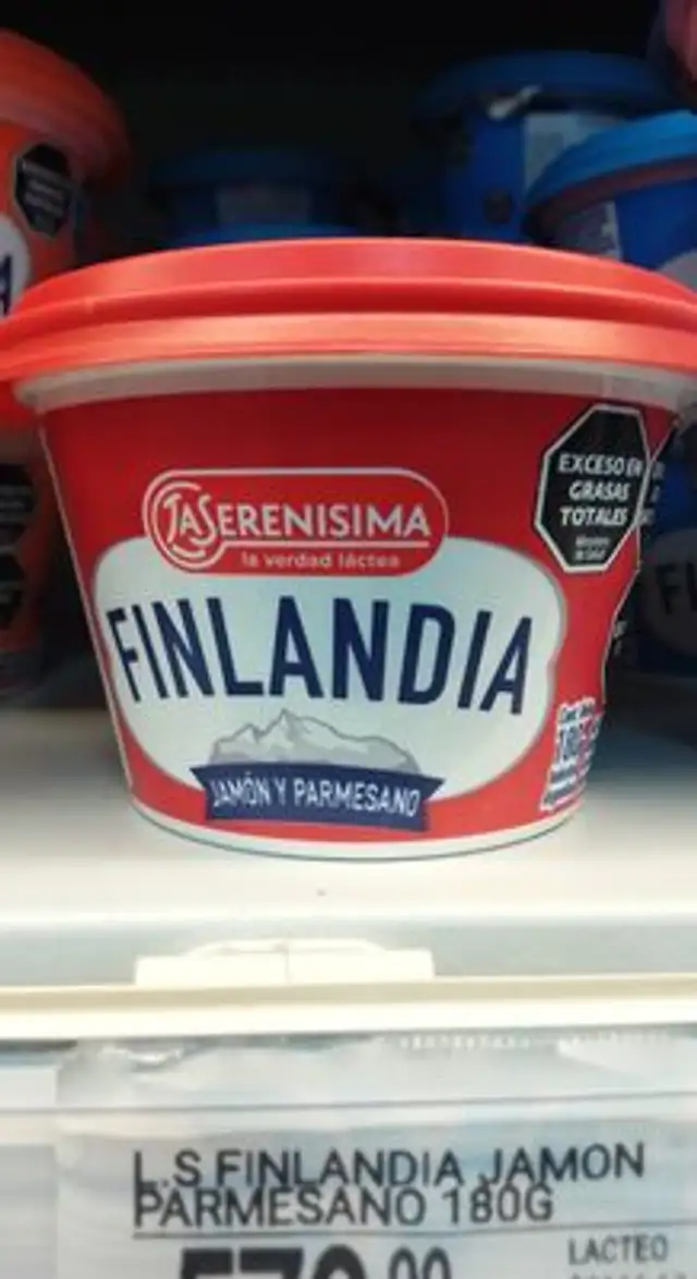 Finlandia Jamón y Parmesano front packaging