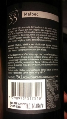 Vino malbec