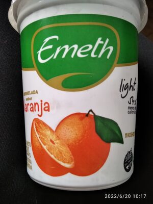 Mermelada sabor naranja front packaging