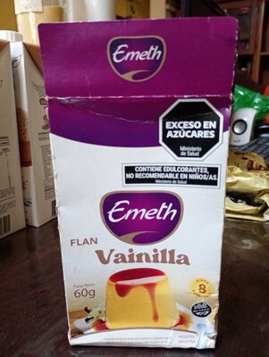 Flan vainilla front packaging
