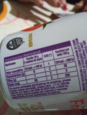 emeth nutrition facts table