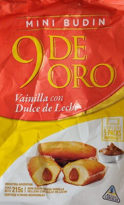 mini budín front packaging