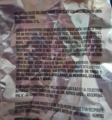 Brigitte ingredients label