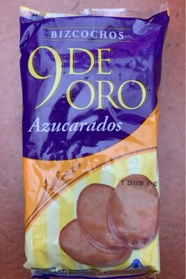 9 de oro Azucaradas front packaging