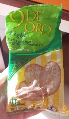 bizcochos 9 de oro light front packaging