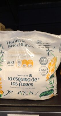 Harina de arroz blanca