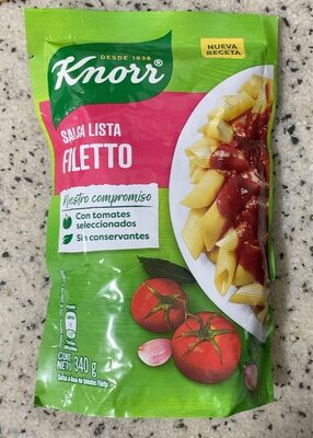 Salsa lista filetto front packaging