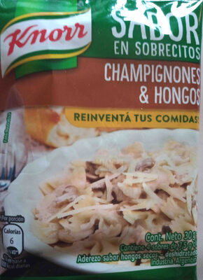 sabor en sobrecitos champinones y hongos
