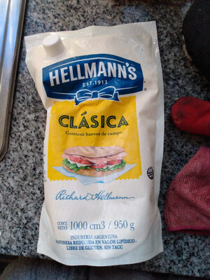 mayonesa clásica hellmann's front packaging