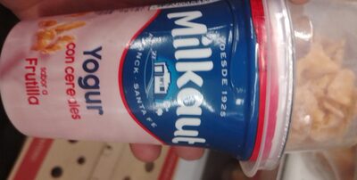 Yogurt Milkaut con Cereales Frutilla 155g