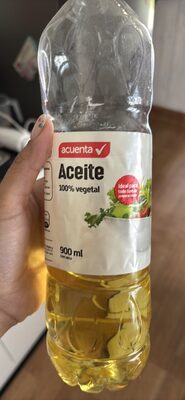 Aceite 100% vegetal front packaging