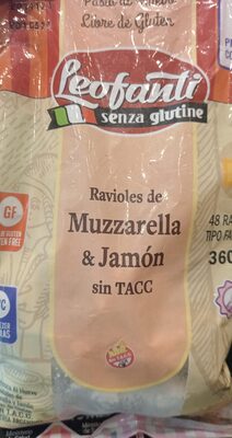Ravioles muzza y jamon
