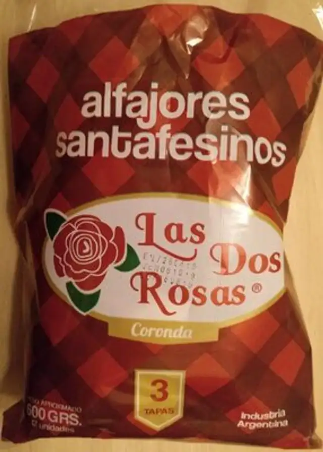 Alfajores santafesinos front packaging