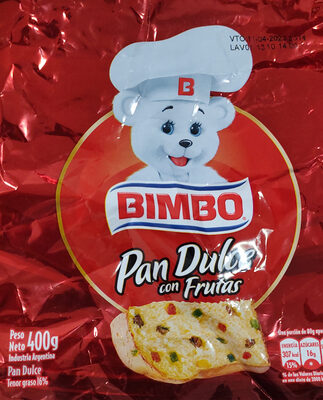 Pan dulce con frutas
