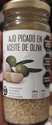 Ajo picado en aceite de oliva