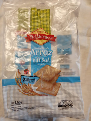 Tostaditas de Arroz sin sal agregada