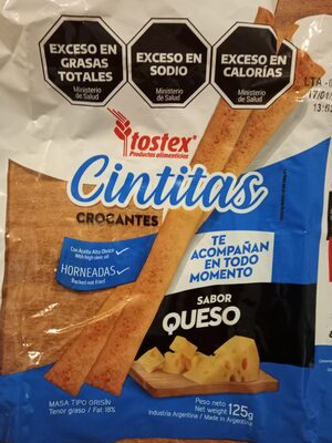 Cintitas crocantes sabor queso
