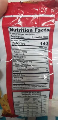 gaona nutrition facts table