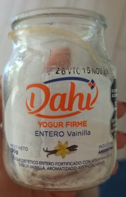 Dahi yogur firme entero vainilla