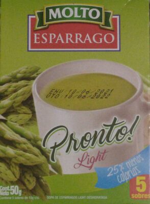 Pronto ! Light - Esparragos front packaging