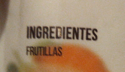 Frutillas enteras supercongeladas ingredients label