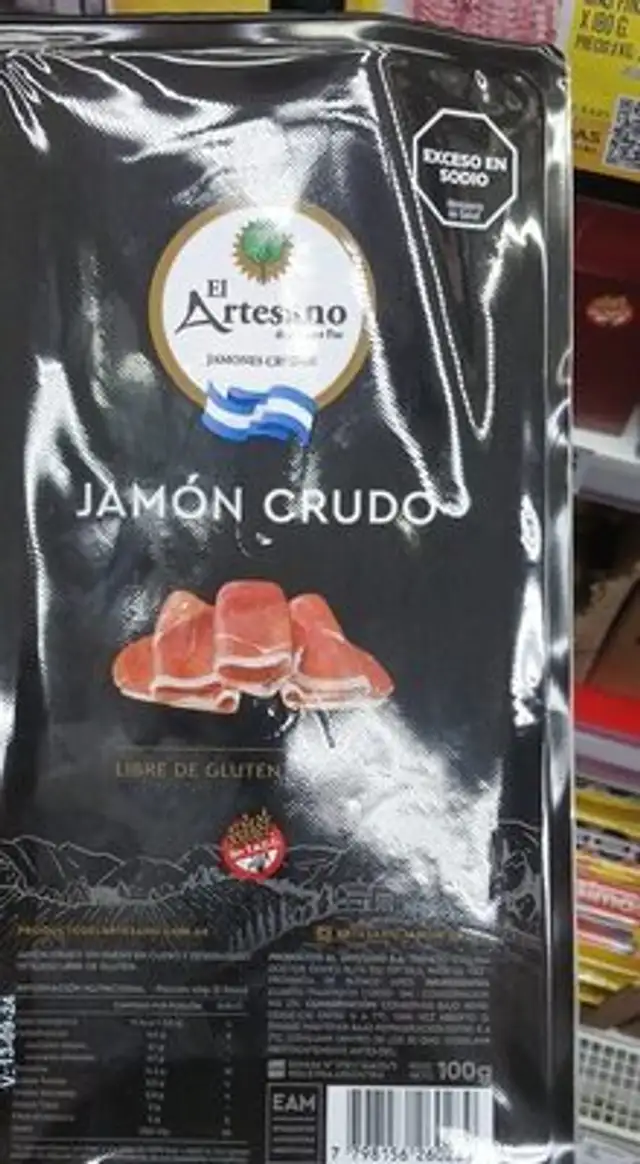 Jamón crudo nutrition facts table