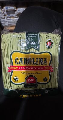 tallarines al huevo verdes front packaging