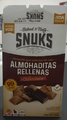 Almohaditas rellenas front packaging