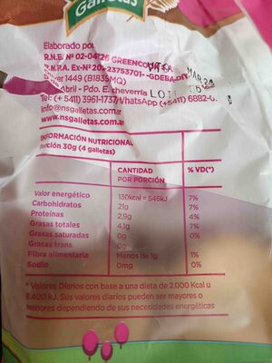 Galletas con lino y chia sin sal agregada