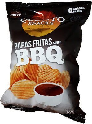 Papas fritas sabor BBQ front packaging