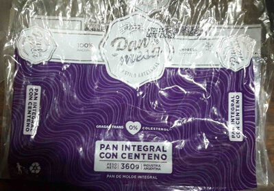 Pan de mesa estilo artesanal (pan de centeno)