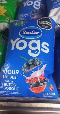 Yogur Yogs Sabor a Frutos del Bosques