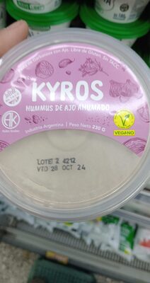 Hummus Ajo Ahumado front packaging