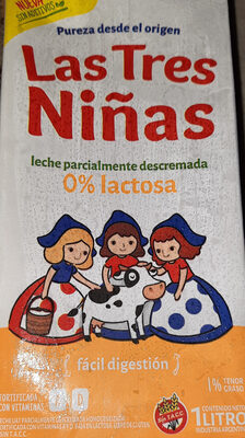 leche parcialmente descremada sin lactosa