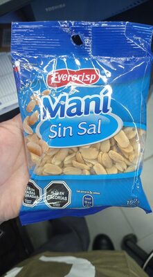Maní Sin Sal front packaging